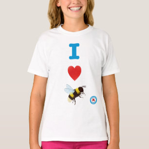 Ik Hart Bumble Bijen Meisjes T-shirt