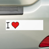 IK HART BUMPERSTICKER (Op auto)