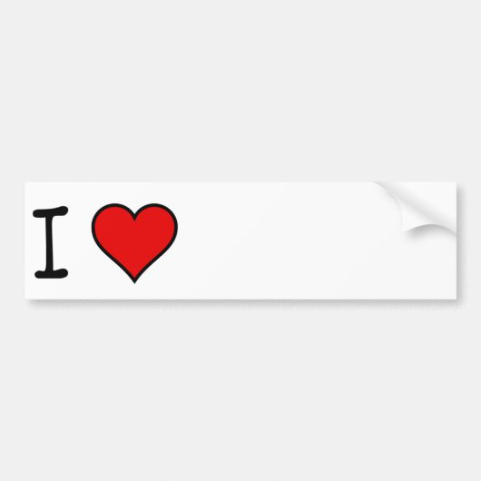 IK HART BUMPERSTICKER (Voorkant)