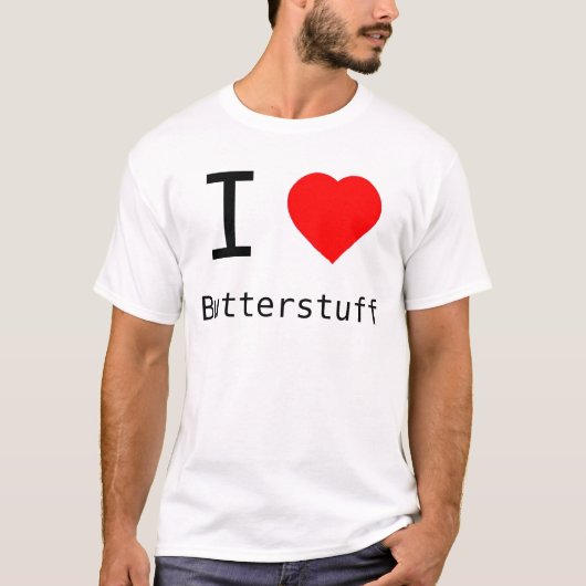 Ik hart Butterhoor T-shirt (Voorkant)
