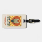 Ik hart cicaden bagagelabel (Voorkant horizontaal)