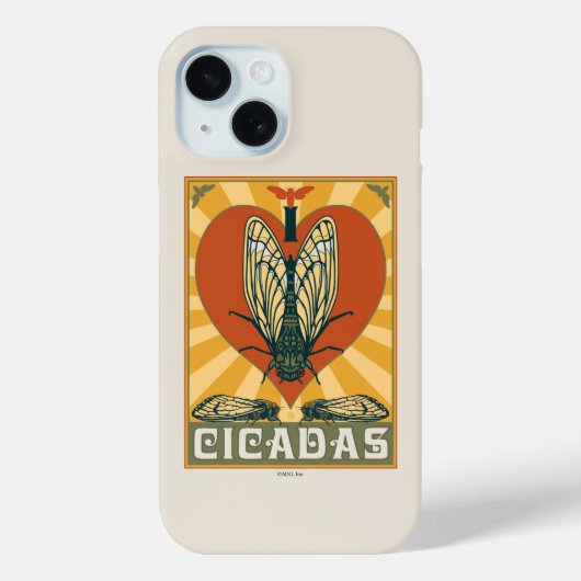 Ik hart cicaden Case-Mate iPhone case (Achterkant)