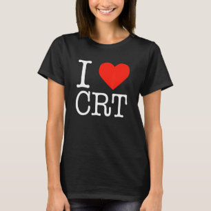 Ik hart CRT-kritische rassentheorie Rassenrechtvaa T-shirt