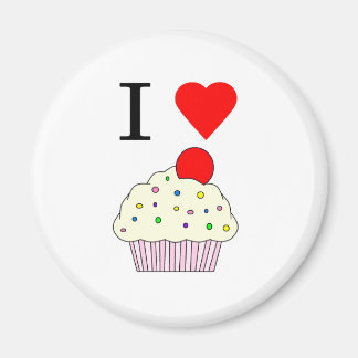 Ik hart Cupcakes Magneet