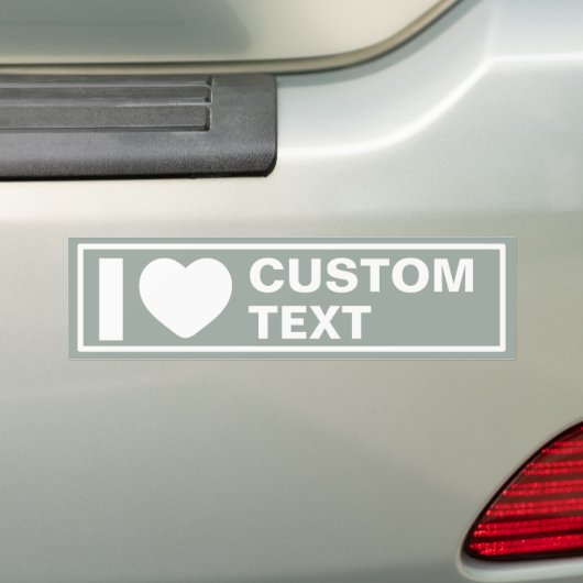 Ik Hart Custom Moderne Boho Bumpersticker (Op auto)