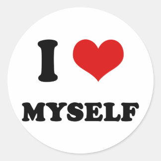 Ik hart dat ik van mezelf hou ronde sticker