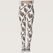 Ik hart de Grote Meren - Petoskey stone Leggings (Voorkant)