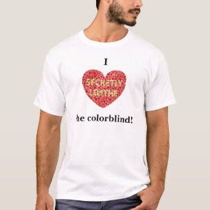 Ik hart de kleurenblinde t-shirt