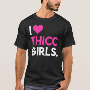 Ik Hart Dikke Meisjes Grappige Workout Gym Liefheb T-shirt