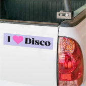 Ik hart disco  muziek van bumpersticker (Op Truck)