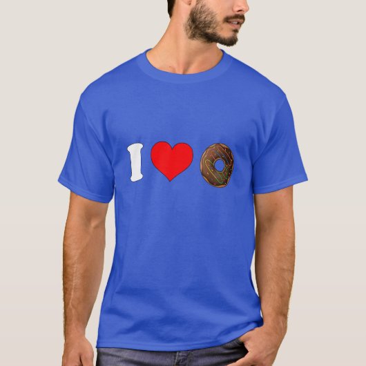 Ik hart donuts t-shirt (Voorkant)