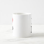 Ik hart DP Initialen Ik hou van D.P. eerste en laa Koffiemok (Center)