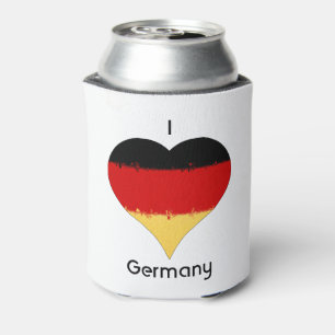 Ik hart Duitsland Duitse hartvlag Blikjeskoeler