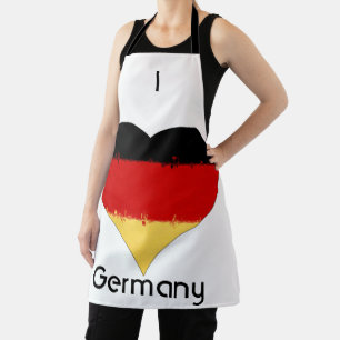 Ik hart Duitsland Duitse vlag Erfgoed Schort