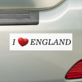 Ik hart Engeland weer afwezig Bumpersticker (Op auto)