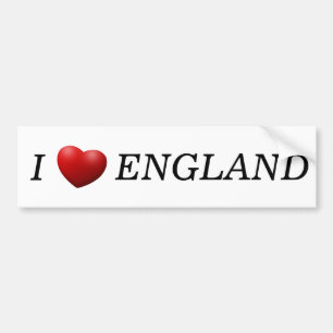 Ik hart Engeland weer afwezig Bumpersticker