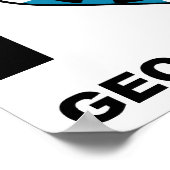 Ik Hart Geocaching Grappige Poster (Hoek)