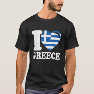 Ik hart Griekenland Mooi Grieks land Ik hou van gr T-shirt