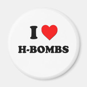 Ik hart H-bommen Magneet