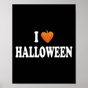Ik hart Halloween kostuum Poster