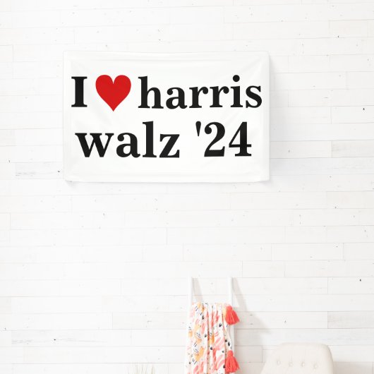 Ik Hart Harris Walz 2024 Verkiezing president Spandoek (Insitu)