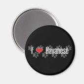 Ik (hart) Havanese Magneet (Voorkant / Achterkant)