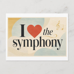 "Ik [Hart] het Symfonieorkest" Briefkaart