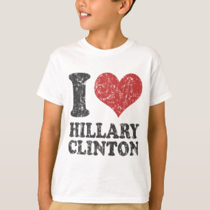 Ik hart Hillary Clinton Retro T-shirt