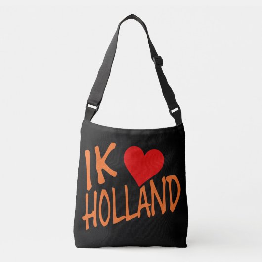 Ik Hart Holland of op bk cbbcnt Crossbody Tas (Voorkant)