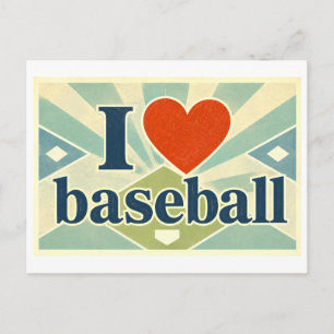 "Ik [Hart] Honkbal" Briefkaart