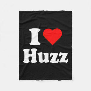 Ik hart huzz grappige meme ik doe het voor de huzz fleece deken