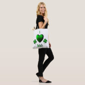 Ik hart Ierse Canvas tas (Op model)