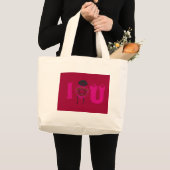 Ik Hart Je Nakupenda Sana Gelukkige Valentijnsdag Grote Tote Bag (Voorkant (product))