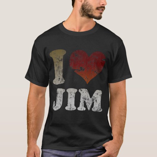 Ik hart Jim T-shirt (Voorkant)