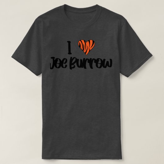 Ik hart Joe Burrow T-shirt (Design voorkant)