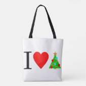 Ik Hart Kerstmis / Ik hou van Kerstmis Draagtas (Achterkant)