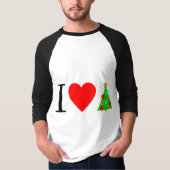 Ik Hart Kerstmis / Ik hou van Kerstmis T-shirt (Voorkant)