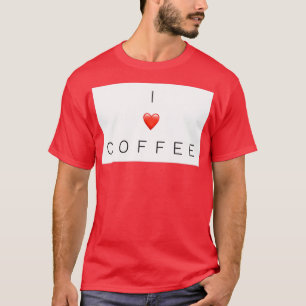 Ik hart koffie t-shirt