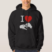 Ik hart (liefde) Anal Hoodie (Voorkant)