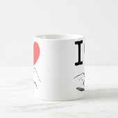 Ik hart (liefde) Anal Koffiemok (Center)