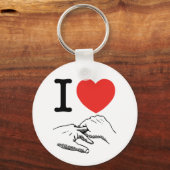 Ik hart (liefde) Anal Sleutelhanger (Voorkant)