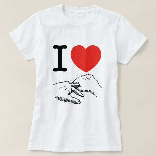 Ik hart (liefde) Anal T-shirt (Design voorkant)