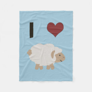 Ik hart (liefde) Ewe (jij) Fleece Deken