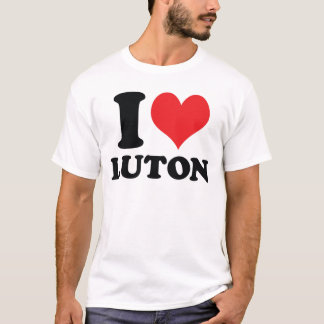 Ik hart / liefde Luton T-shirt