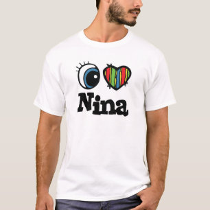 Ik hart (liefde) Nina T-shirt