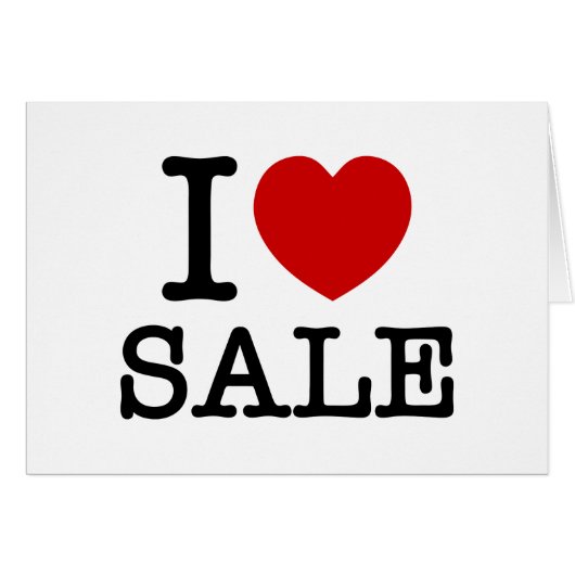 IK HART [LIEFDE] SALE KAART (Voorkant Horizontaal)