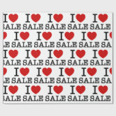 IK HART [LIEFDE] UITVERKOOP CADEAUPAPIER (Vlak)