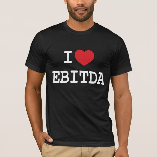 Ik hart/liefdeEBITDA T-shirt (Voorkant)