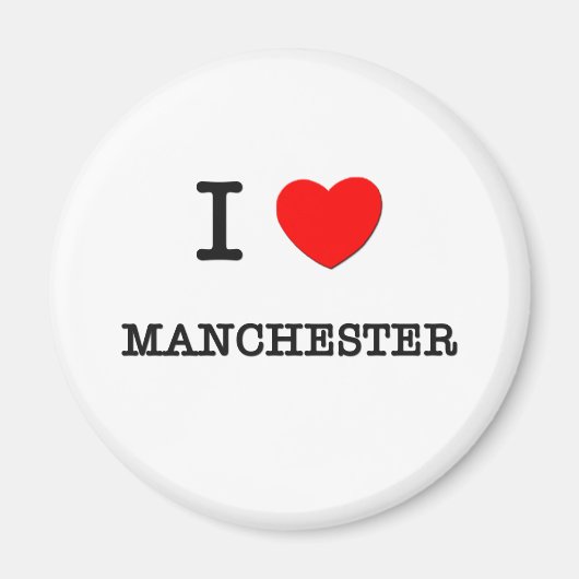 Ik hart MANCHESTER Magneet (Voorkant)