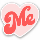 Ik hart me - grappige slogan sticker (Voorkant)